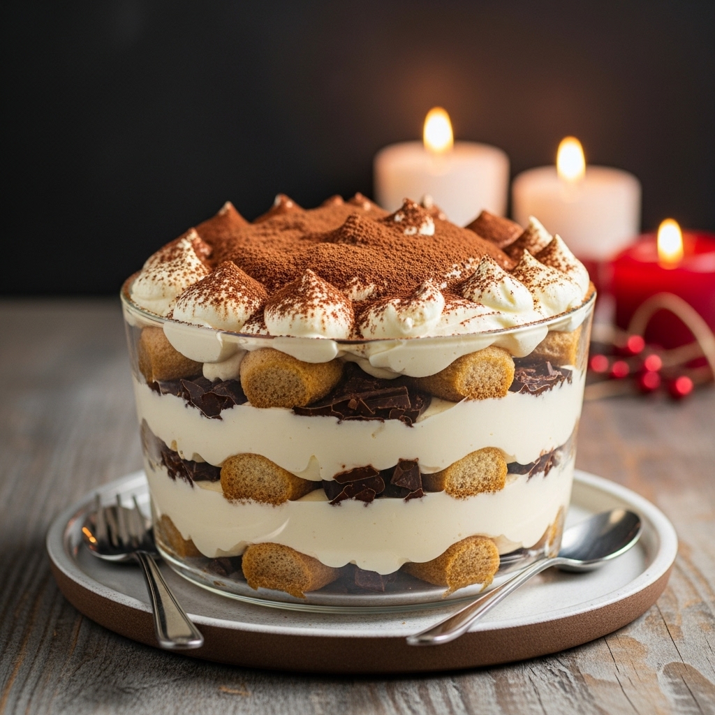 Stellar Tiramisu Trifle with Amaretto-Soaked Ladyfingers