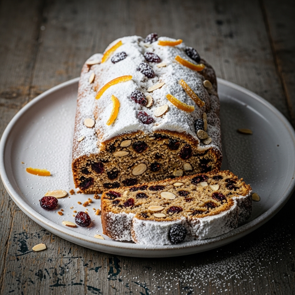 Stollen-Inspired Gluten-Free Almond Pound Cake