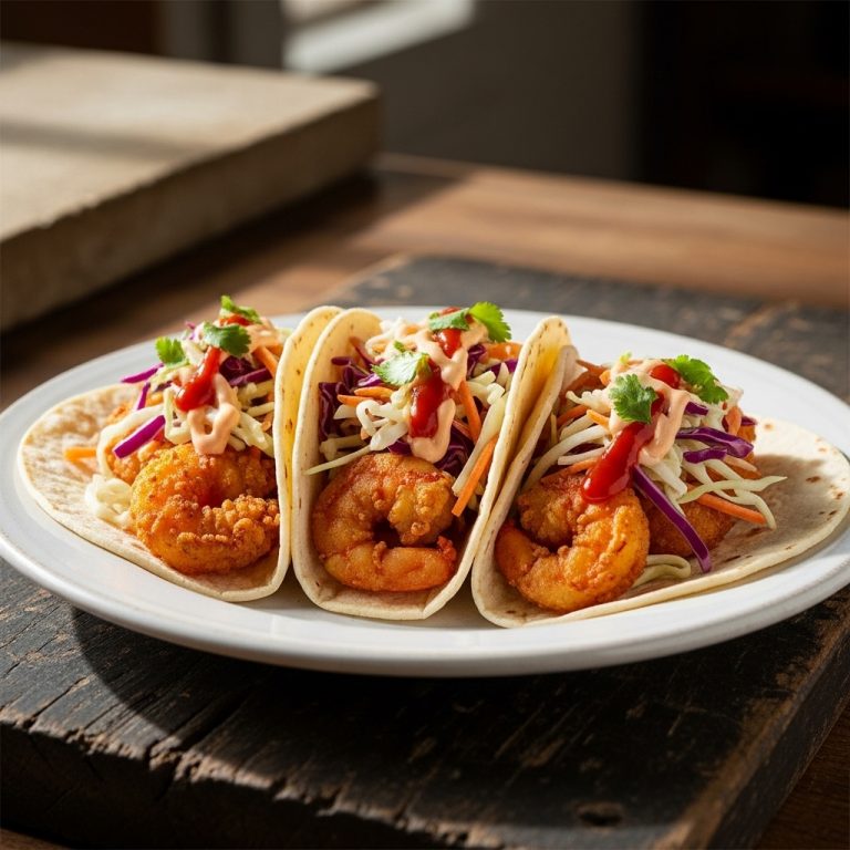 Street Food Firecracker Shrimp Tacos