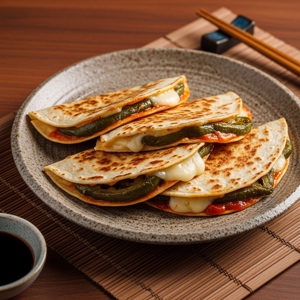 Street Food Lunch: Smoky Chile Relleno Quesadillas