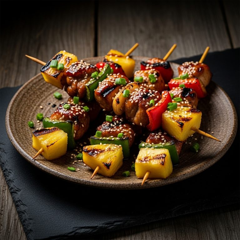 Street Food Lunch: Tropical Teriyaki Skewers