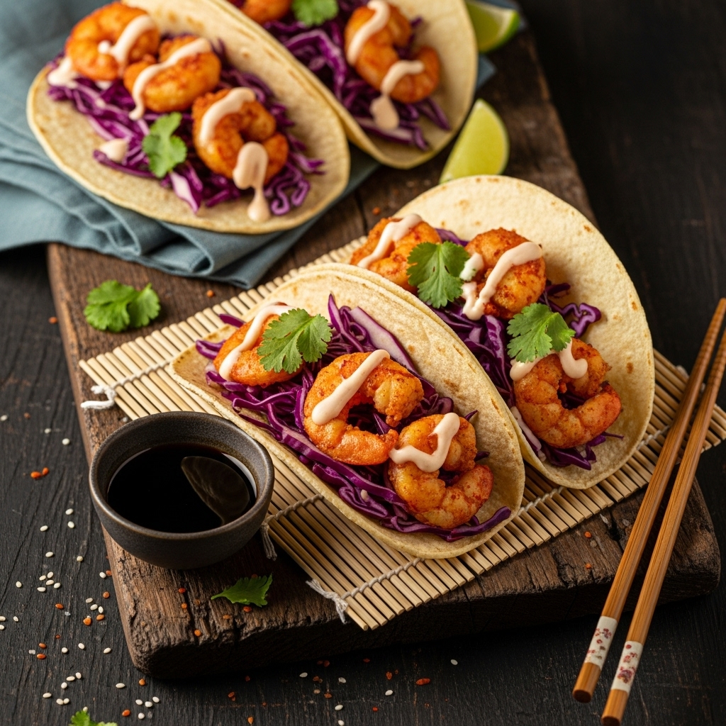 Street Food Rebel’s Firecracker Shrimp Tacos