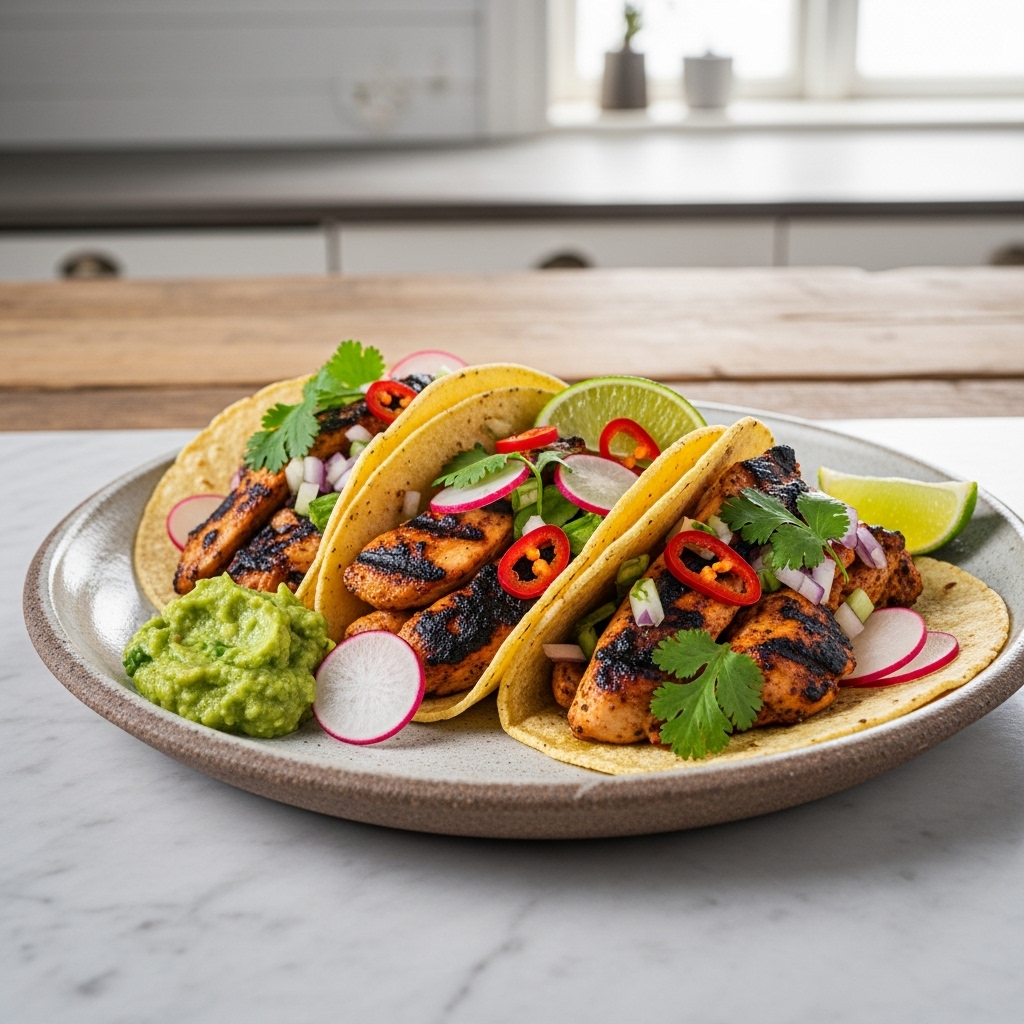 Street Food Spectacular: Spicy Grilled Lime Chicken Tacos