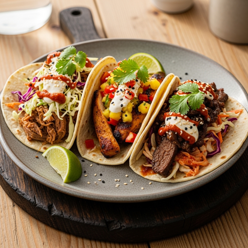 Street-Fusion BBQ Tacos