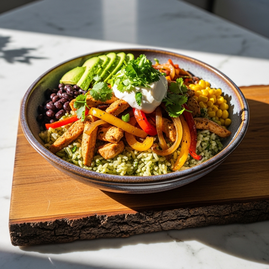 Street-Fusion Fajita Rice Bowl