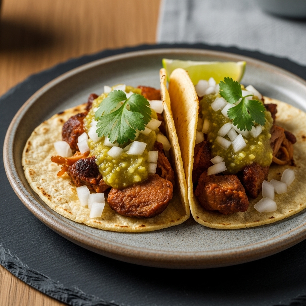 Street-Fusion Taco Truck Carnitas Tacos