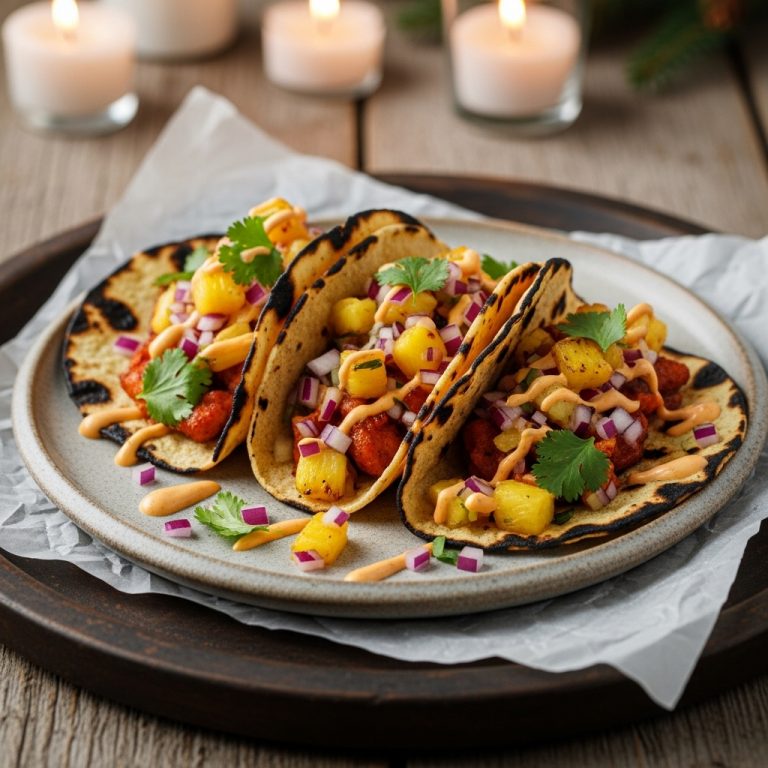 Street-Fusion Tacos with Smoky Pineapple Salsa
