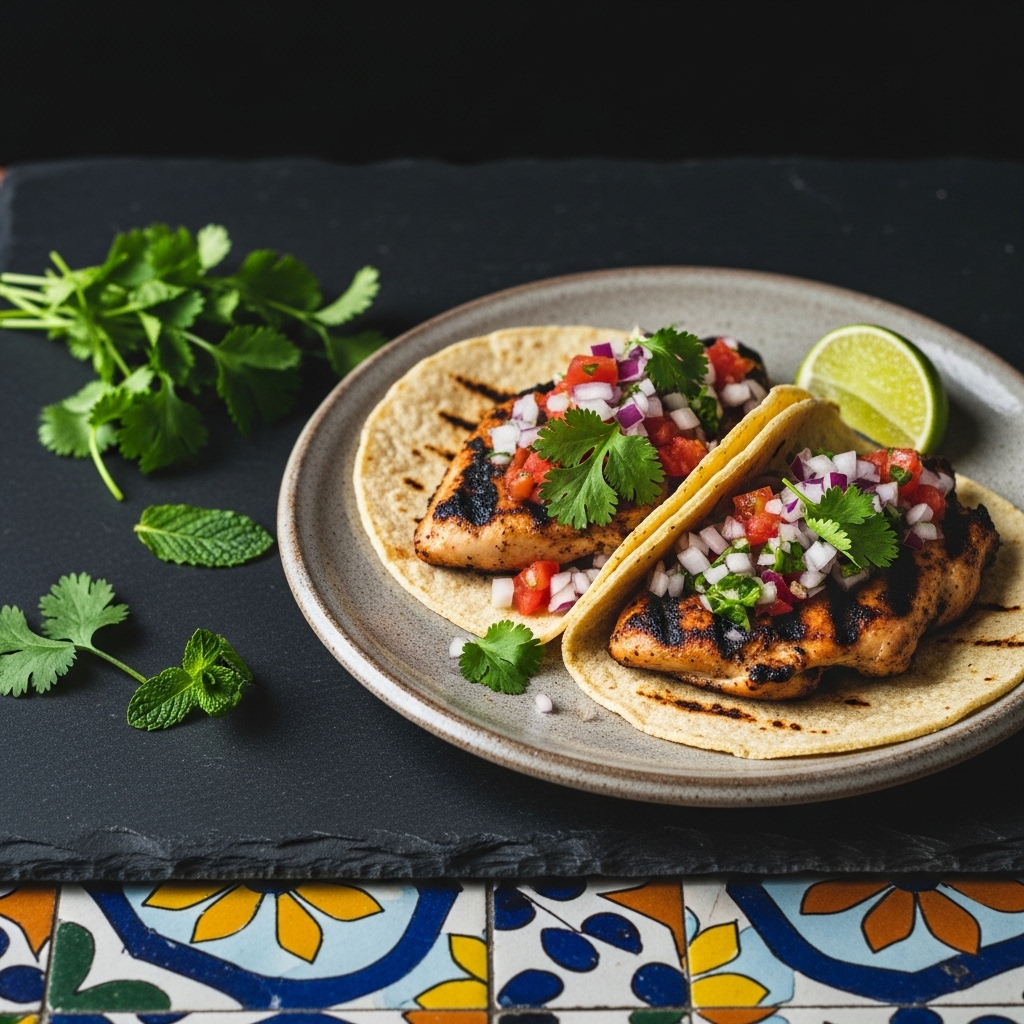 Street Market Charred Chicken Tacos