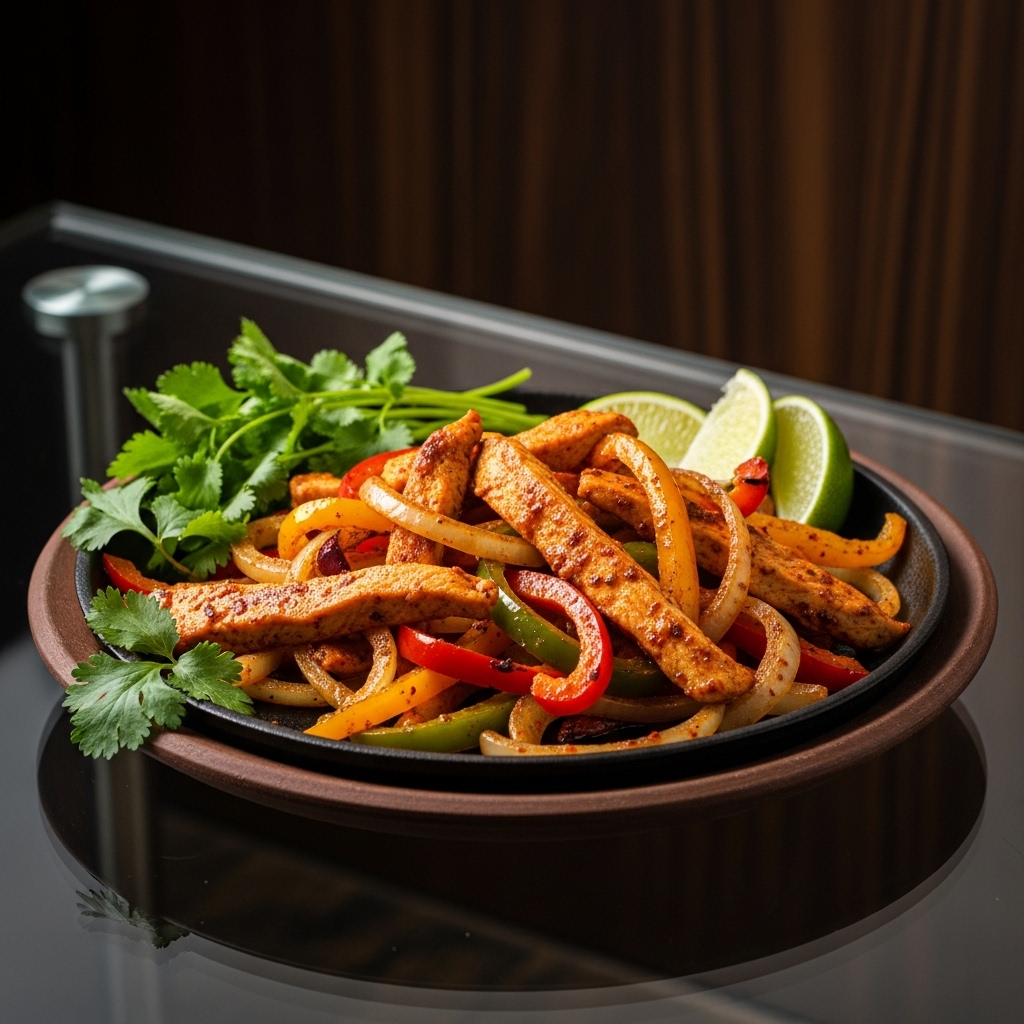 Street-Side Fiery Chicken Fajitas