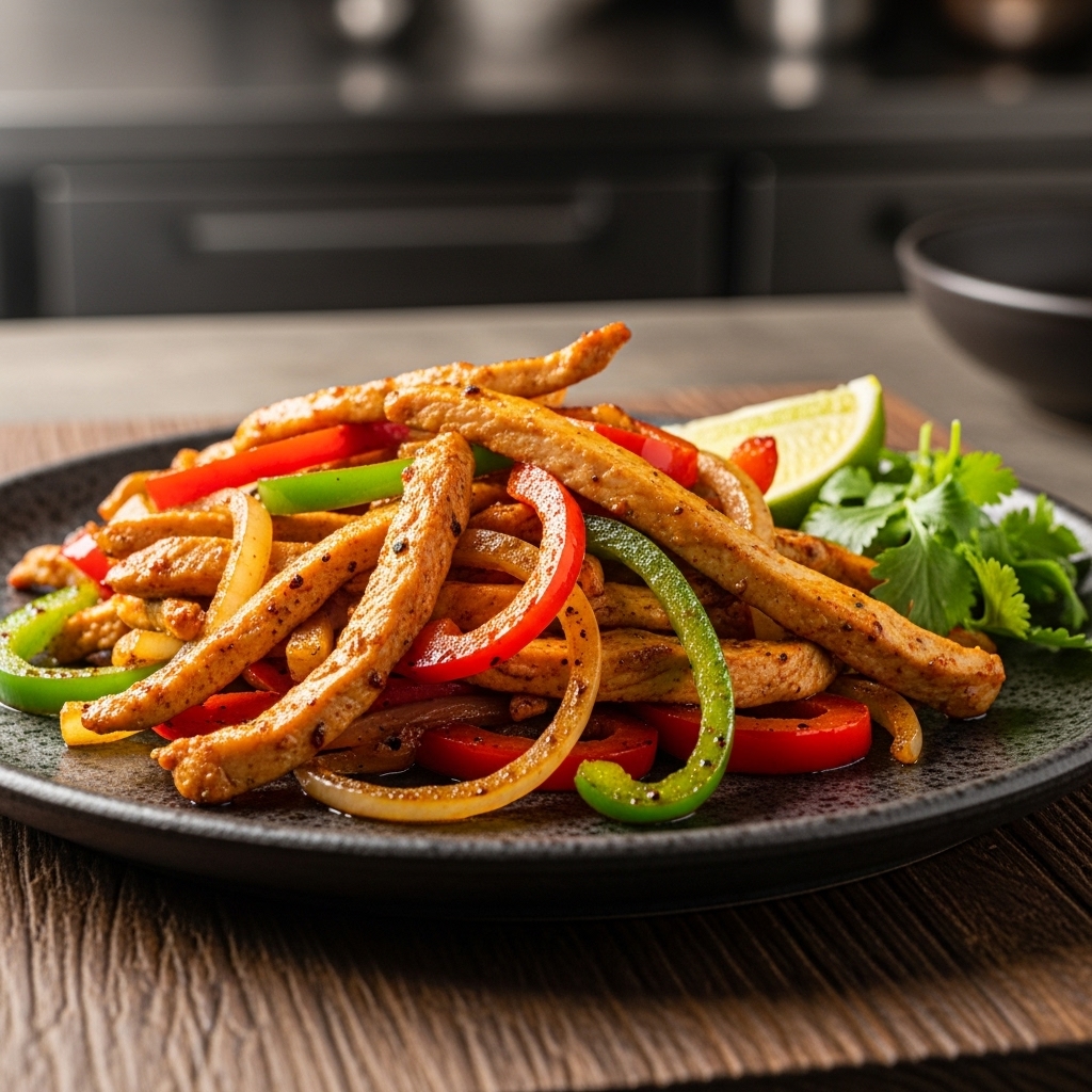 Street-Side Sizzling Chicken Fajita Fiesta