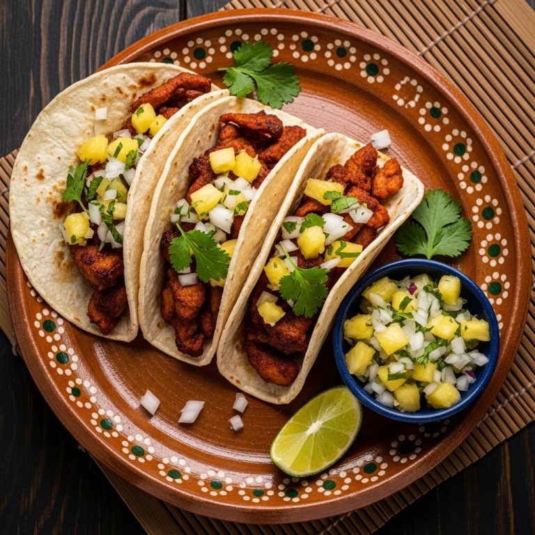 Street Tacos al Pastor with Pineapple Salsa