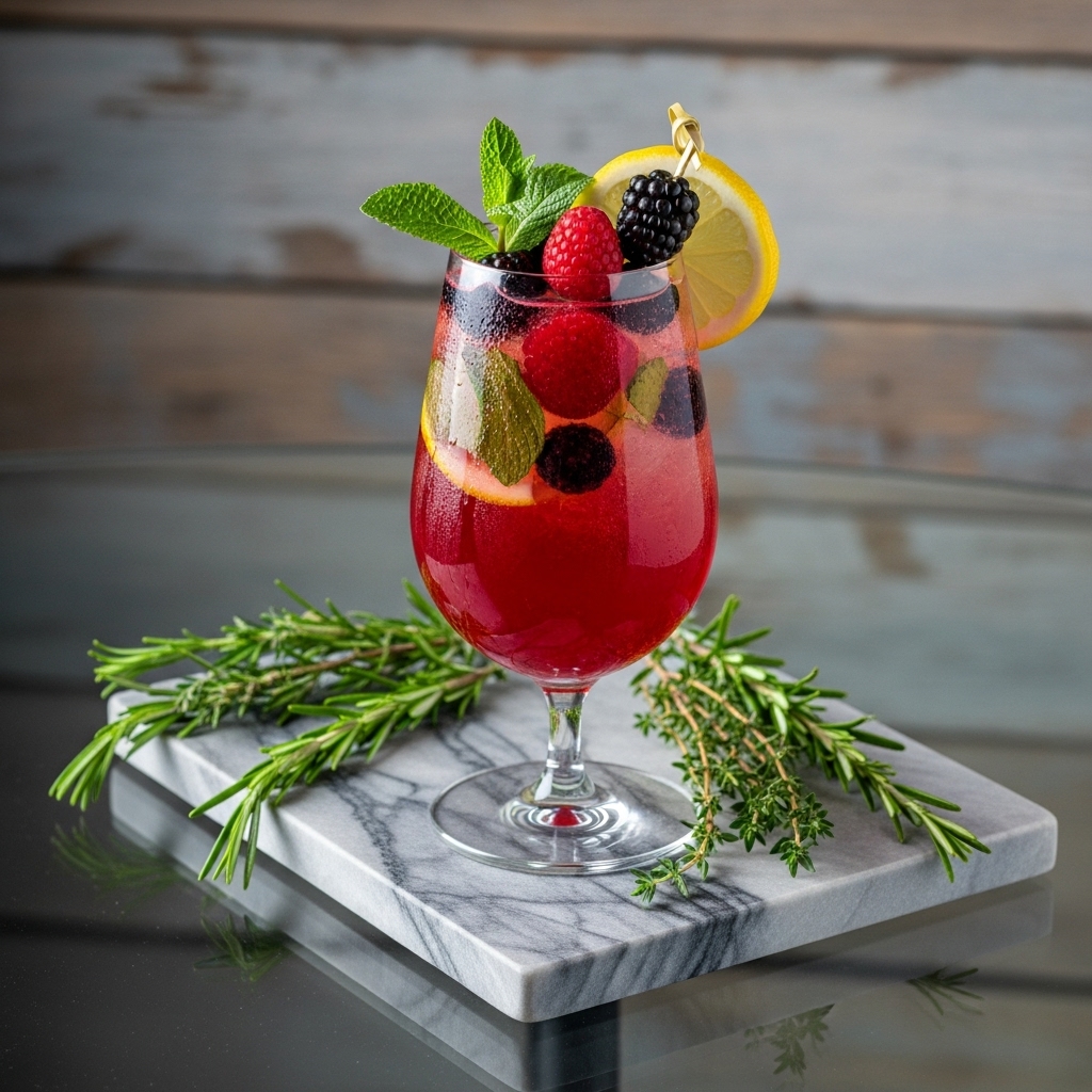 Summer Berry Spritz Mocktail