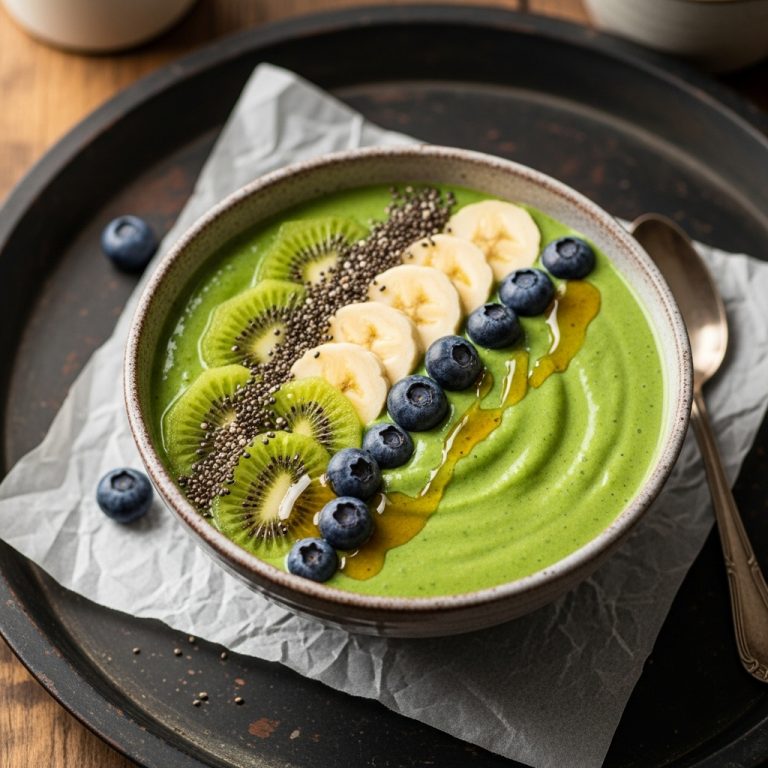 Summer Morning Revitalizer: Japanese Green Smoothie Bowl