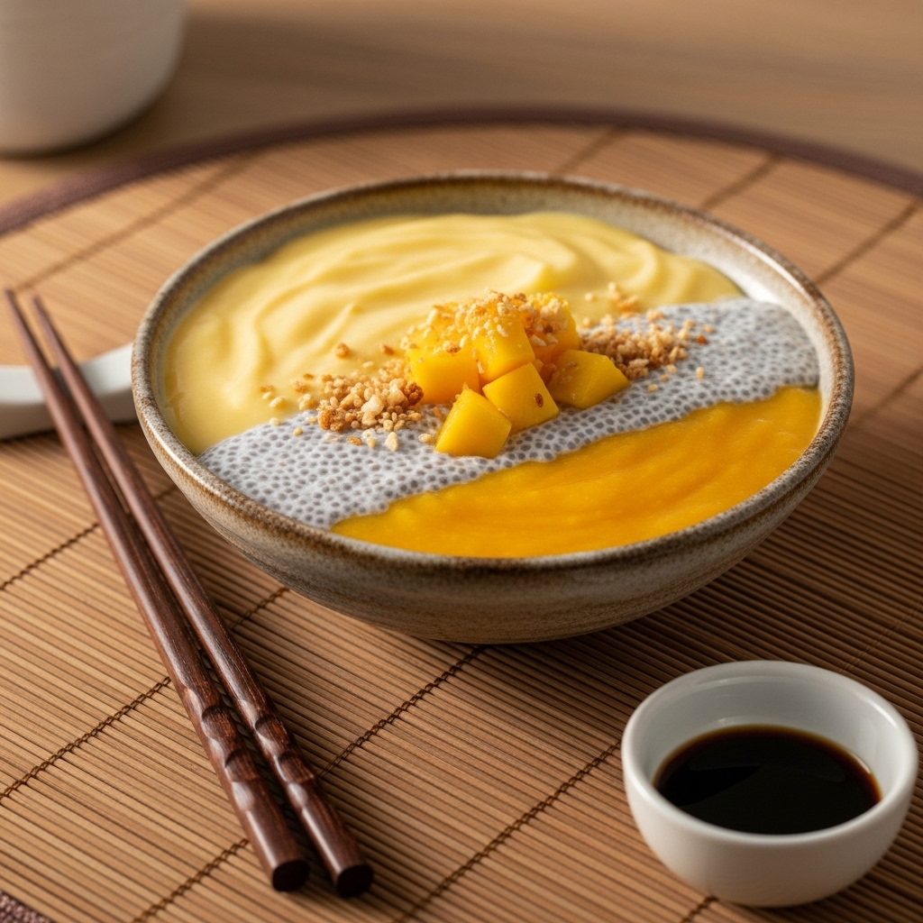 Summer Sunset Mango Chia Pudding