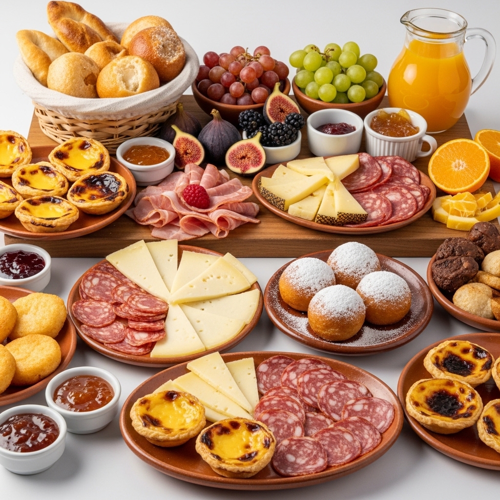 “Sumptuous Portuguese Breakfast Feast: A Culinary Symphony of Flavors”