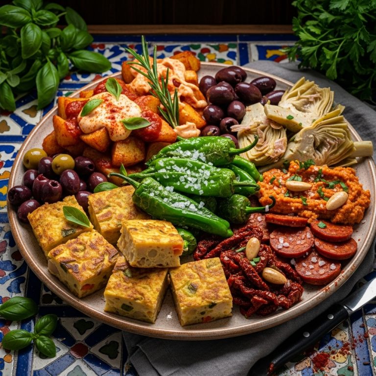 Sumptuous Vegan Spanish Tapas Platter: A Culinary Journey through Spain’s Plant-Based Delights