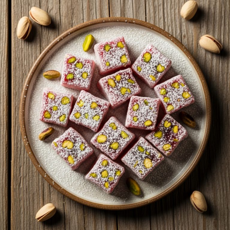 Sumptuous Vegan Turkish Delight Bites: Rosewater and Pistachio Dreams