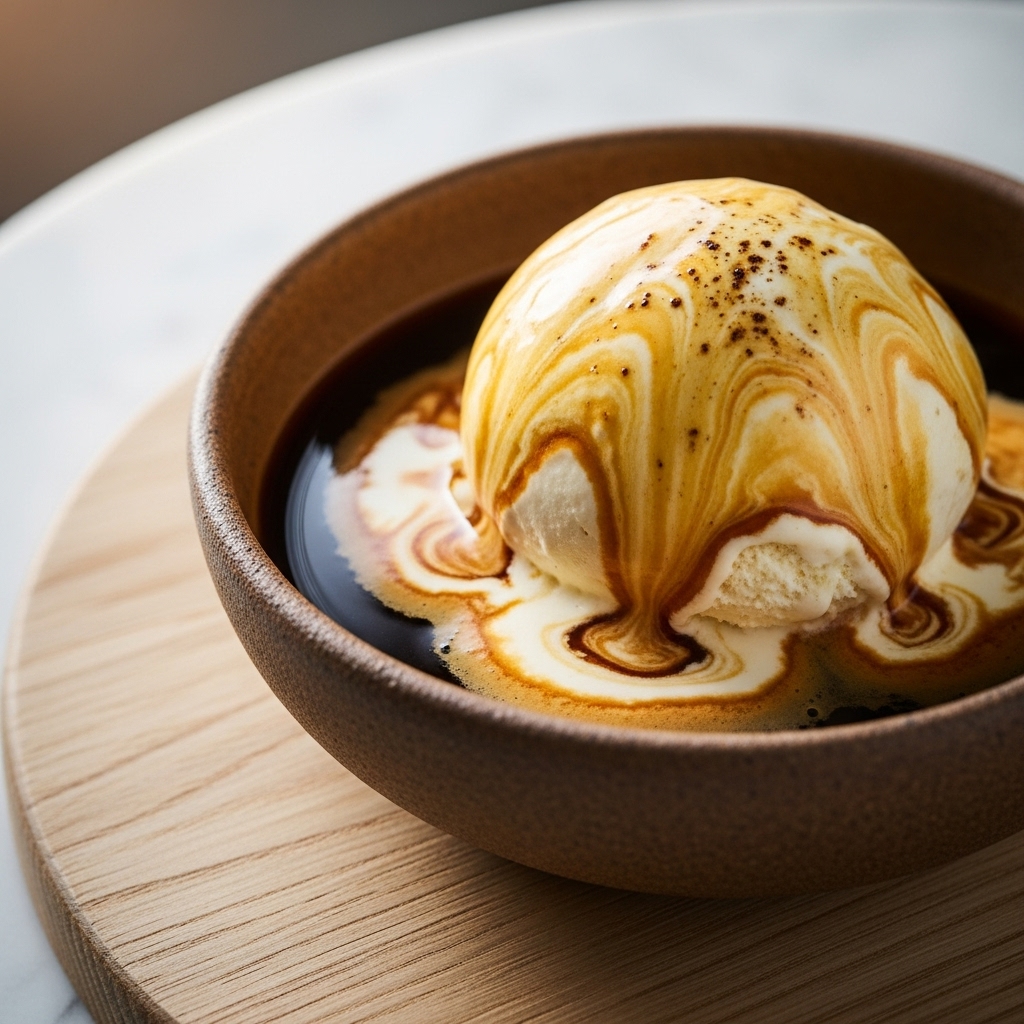 Sun-Kissed Amaretto Affogato