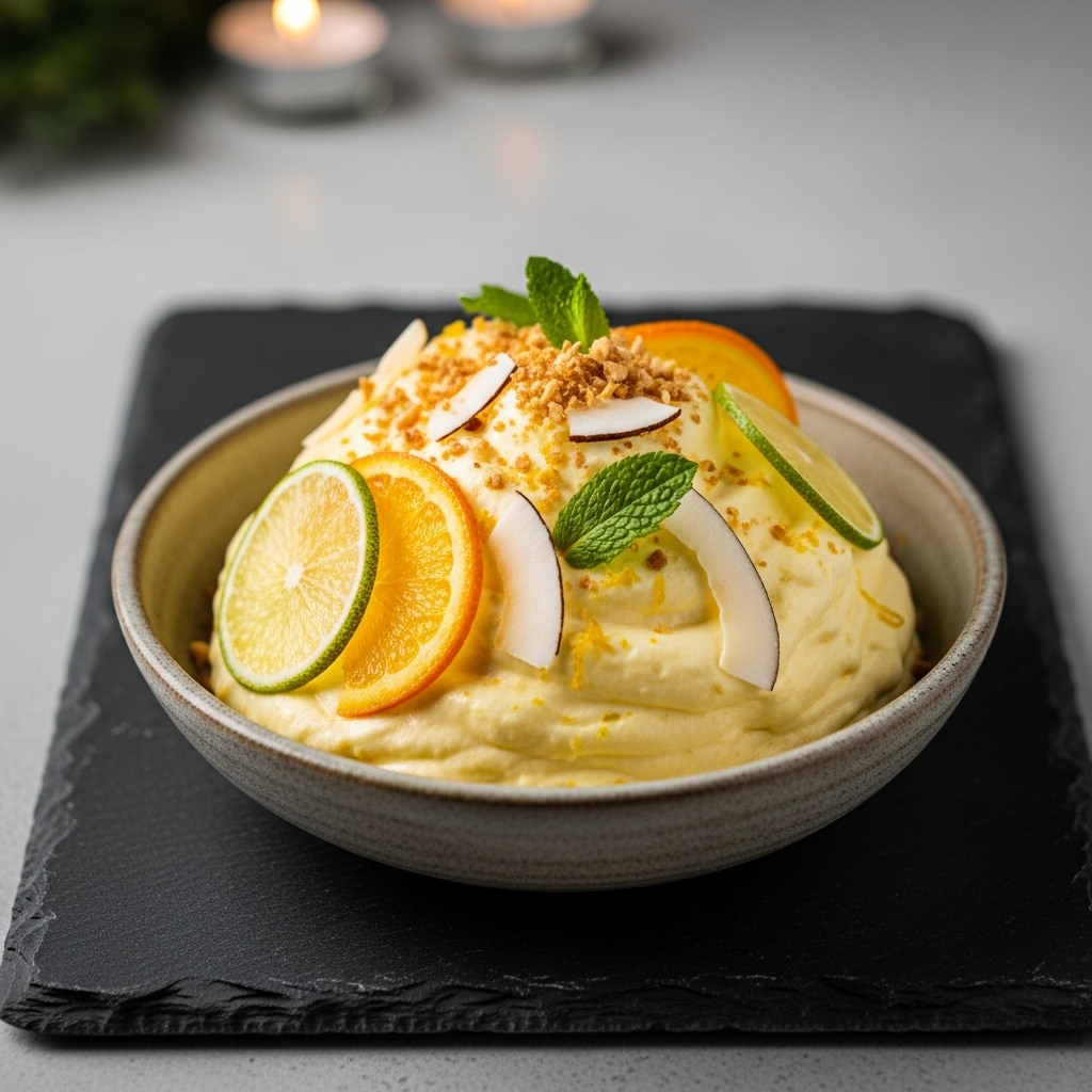Sun-Kissed Citrus Coconut Mousse