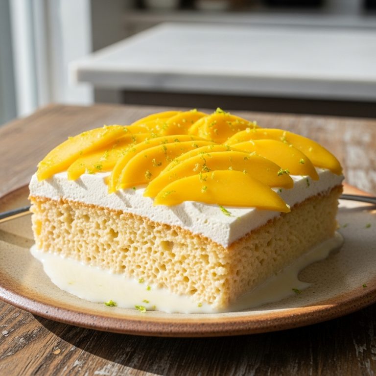 Sun-Kissed Island Mango Tres Leches Cake