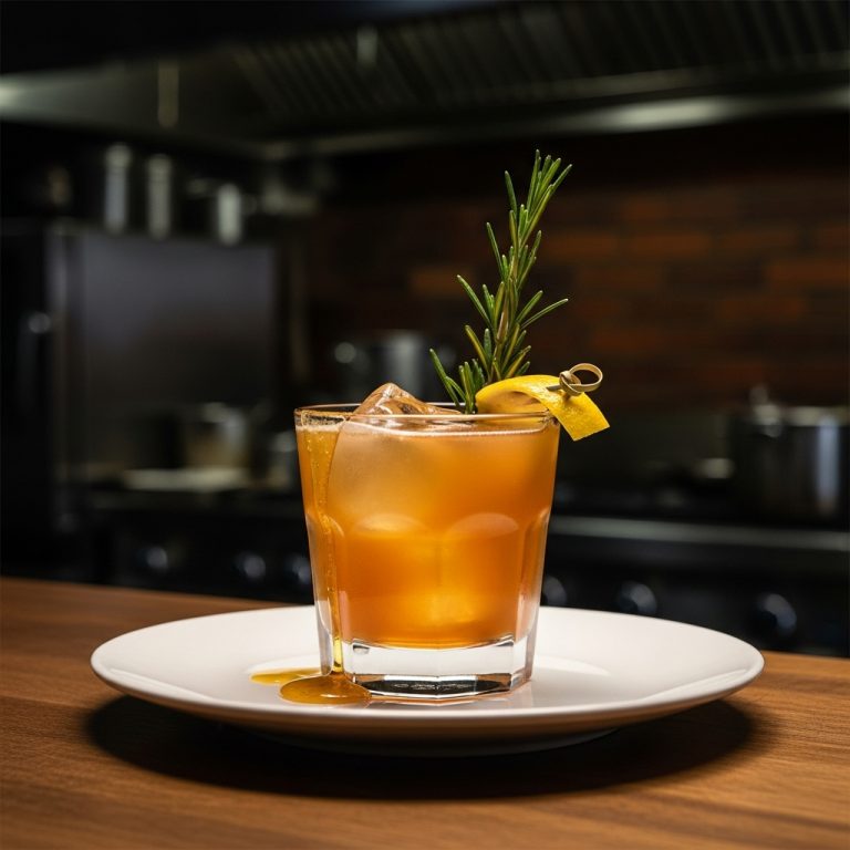 Sunlit Rosemary Honey Mocktail