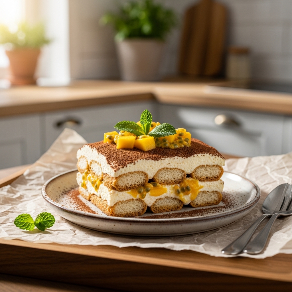 Sunlit Surprise Tropical Tiramisu