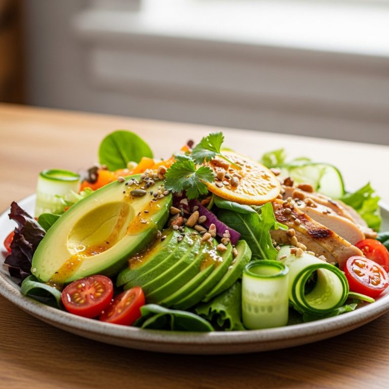 Sunrise Energy Salad Bowl – A Refreshing Californian Dinner for Low-Carb Diets