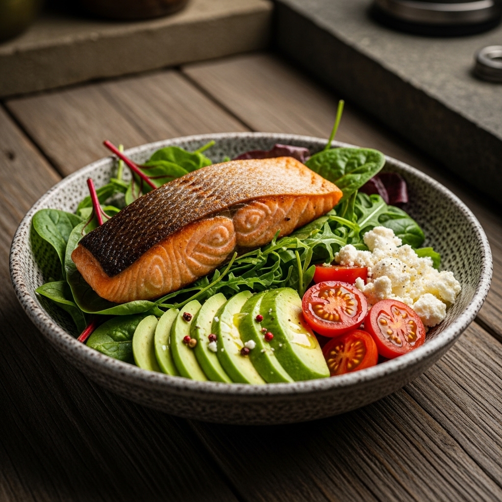 Sunrise Keto Salmon Picnic Bowl