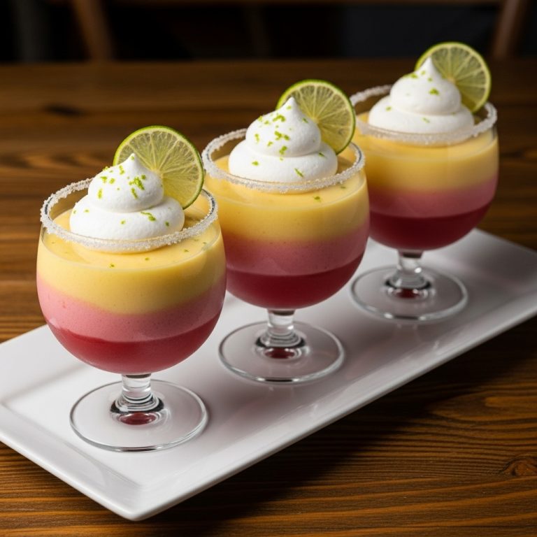Sunset Margarita Frozen Mousse Parfaits