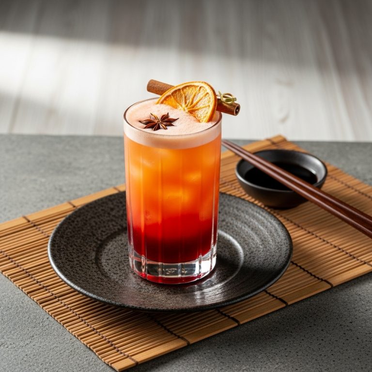 Sunset Spice Mocktail – A Vegetarian Delight