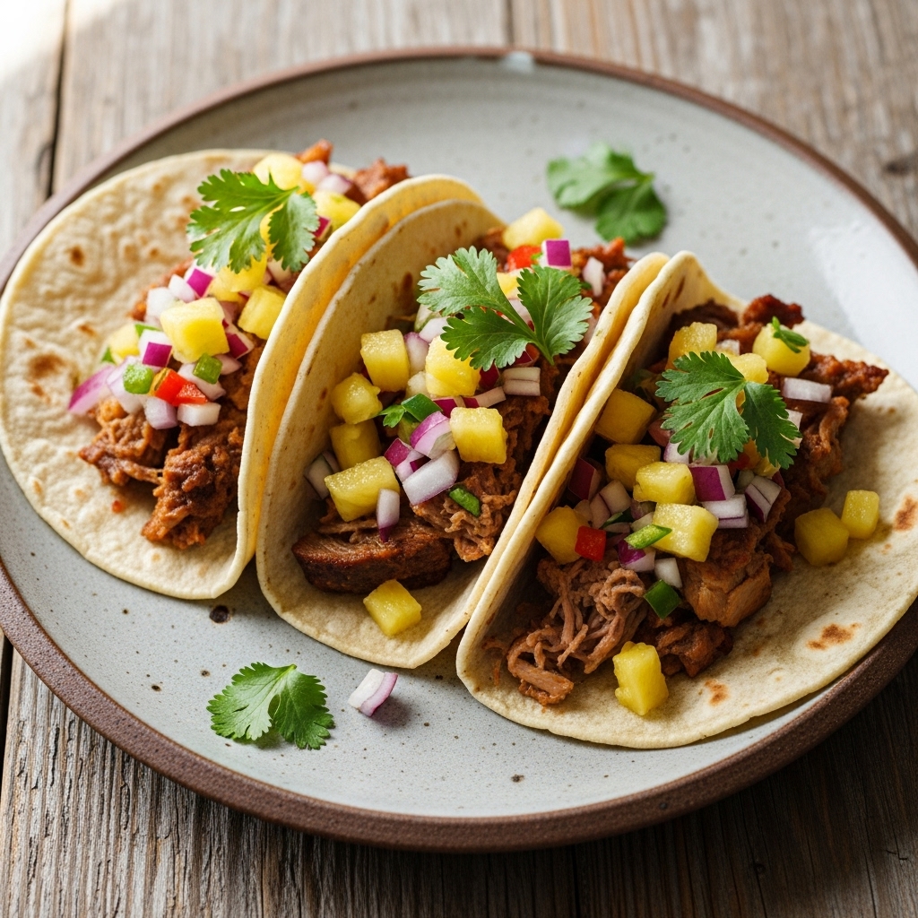 Tailgate Carnitas Tacos with Pineapple Salsa