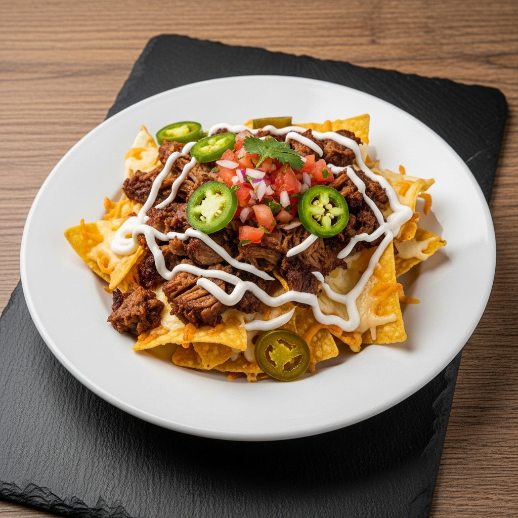 Tailgate Game Day Carnitas Nachos