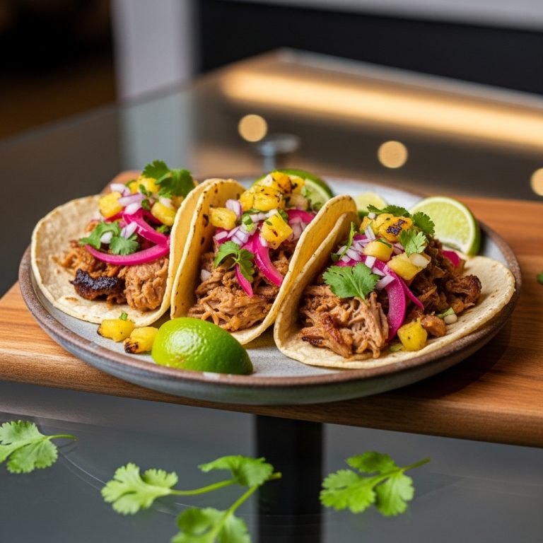 Tailgate Game Day Carnitas Street Tacos with Smoky Pineapple Salsa