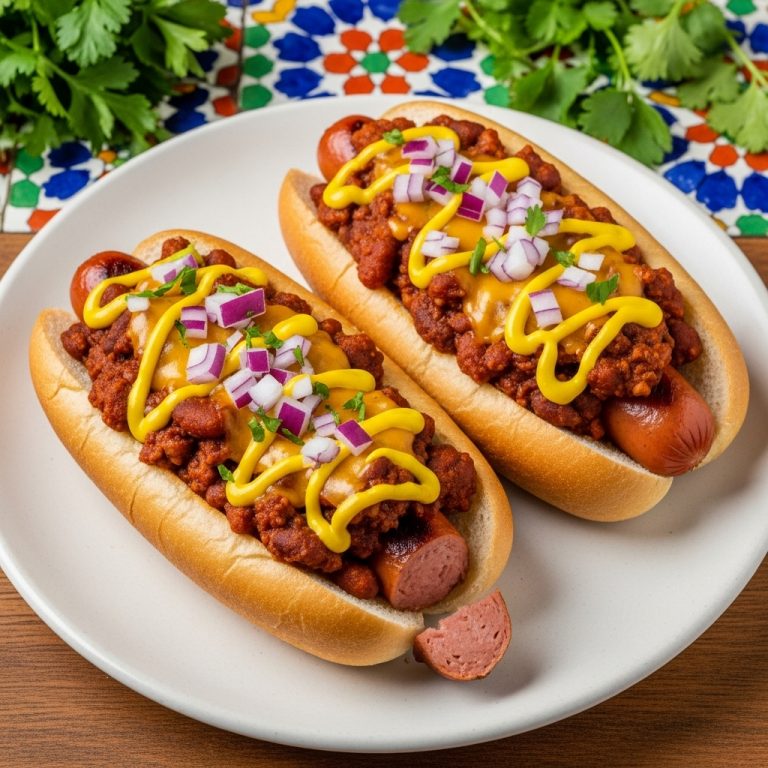 Tailgate Game Day Chili Dogs with Smoky Beans