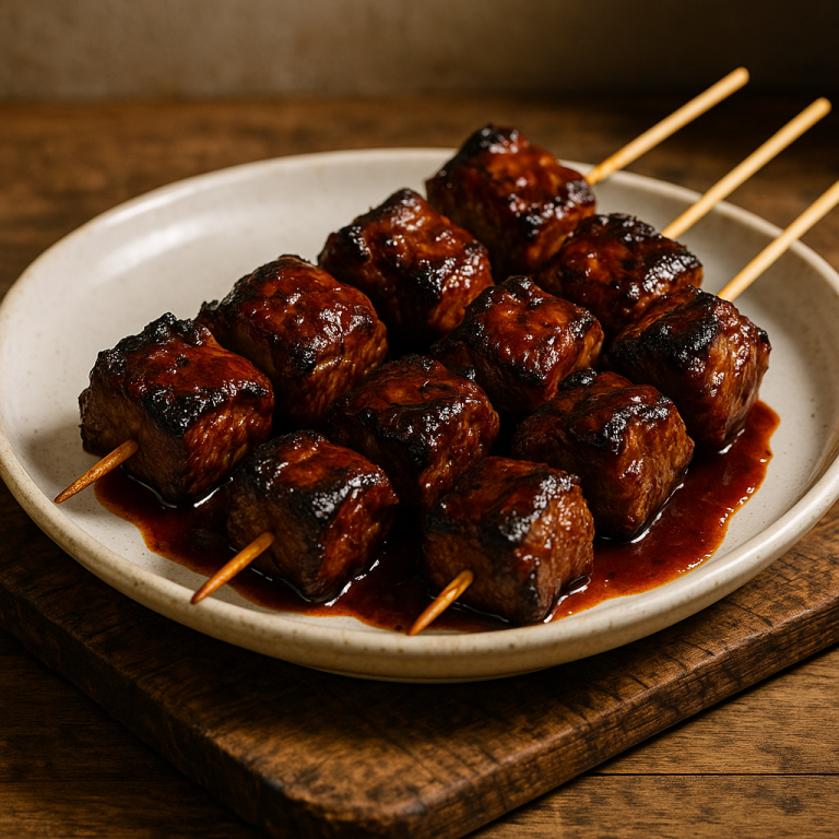 Tailgate Game Day Dinner: Firecracker Smoky BBQ Beef Skewers