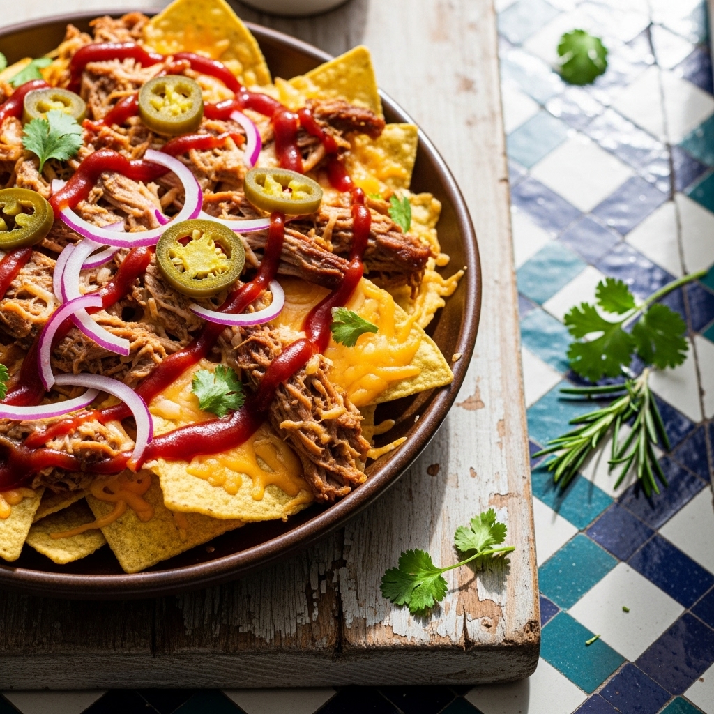 Tailgate Game Day Dinner: Street-Style BBQ Loaded Nachos