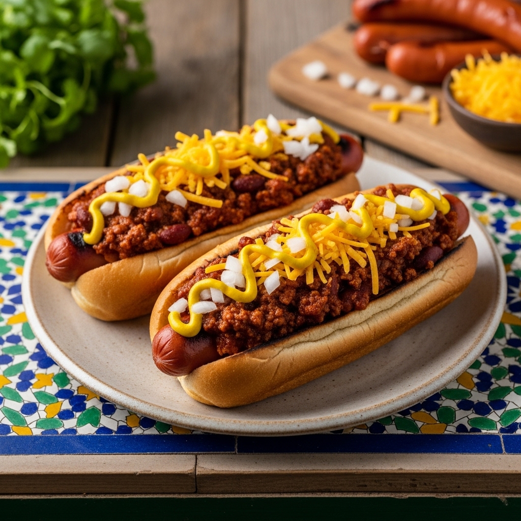 Tailgate Game Day Lunch: Copycat Famous Restaurant Chili Dogs