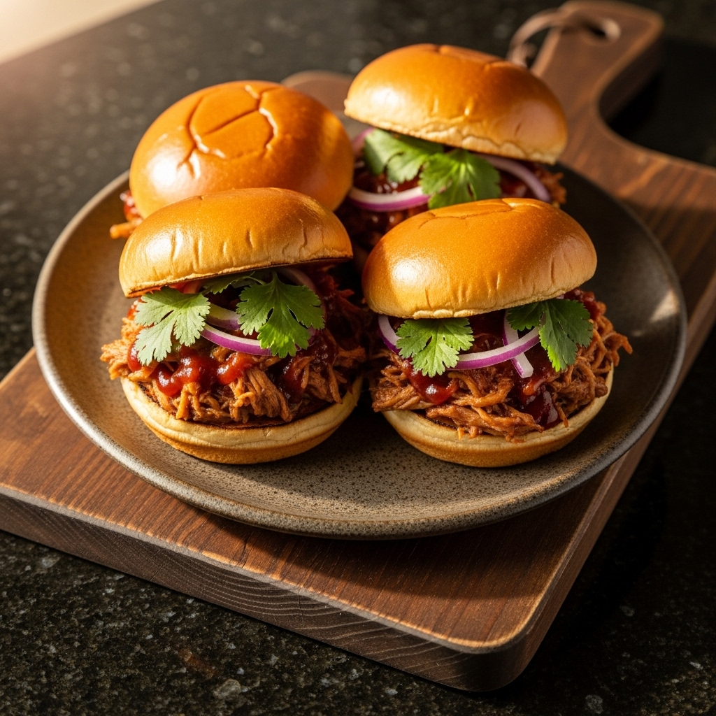 Tailgate Game Day Lunch: Smoky Chipotle BBQ Pulled Pork Sliders