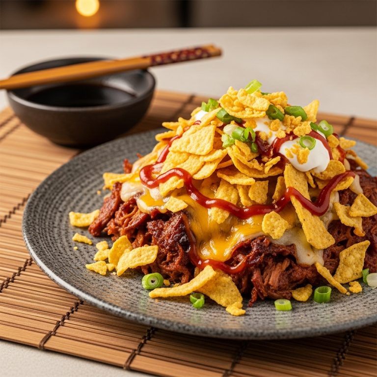 Tailgate Game Day Smoky Cheesy BBQ Frito Pie