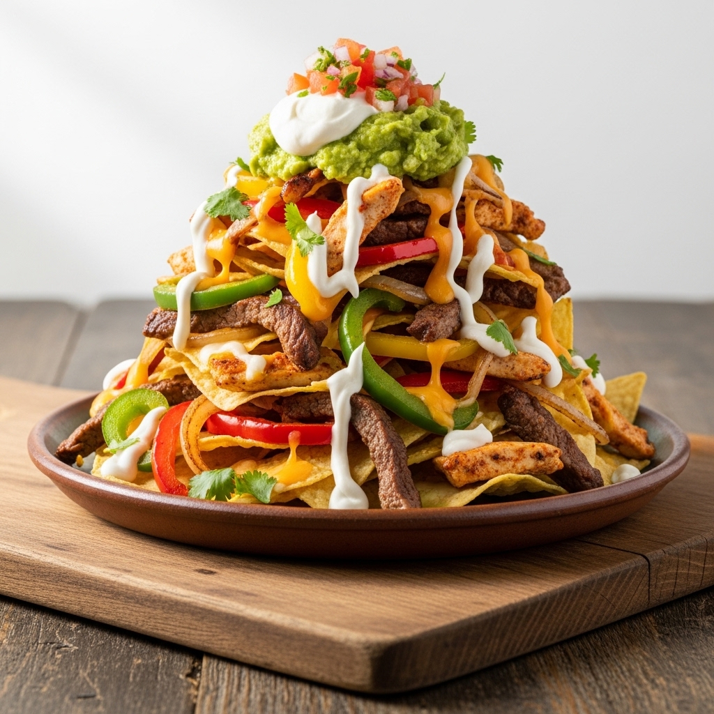 Tex-Mex Fajita Nacho Stack