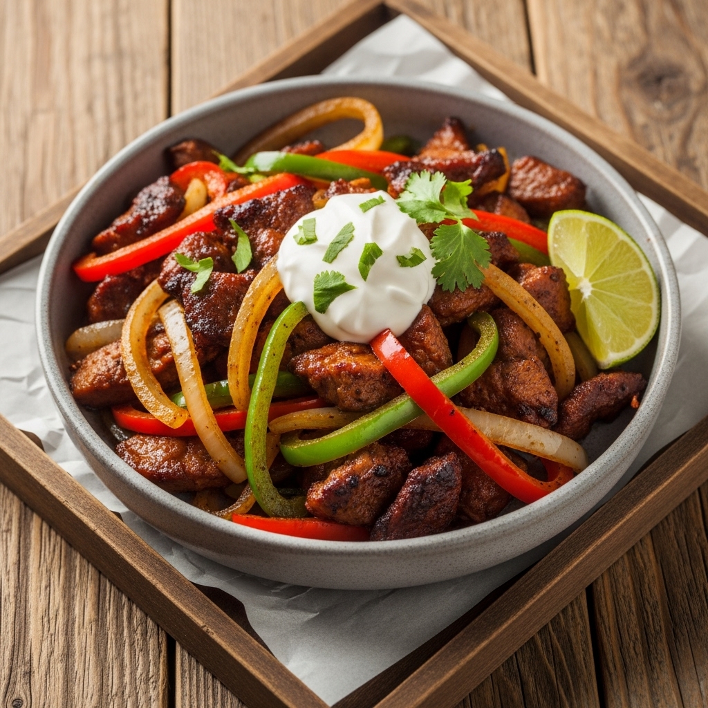 Tex-Mex Smoky Carnitas Fajita Bowls