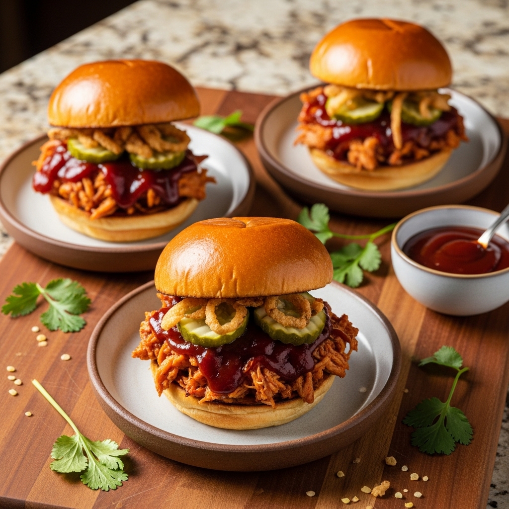 Texas Smokehouse Snack: BBQ Beer Can Chicken Sliders