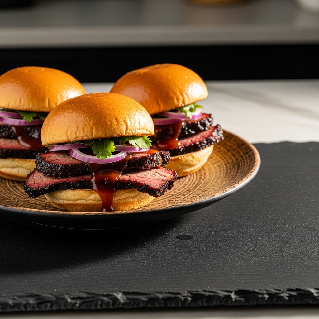 Texas Triple-Basted BBQ Brisket Sliders