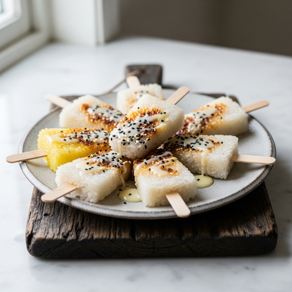 Thai Coconut Sticky Rice Popsicles