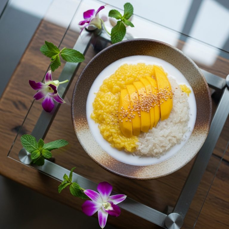 Thai Coconut Sticky Rice Pudding with Mango (Gluten-Free) – A Tropical Sensation!