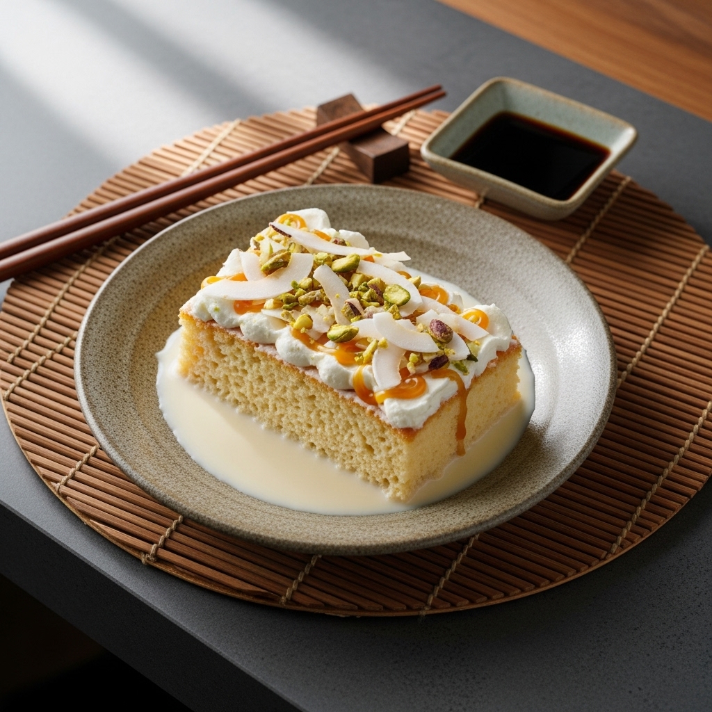 Thai Coconut Tres Leches Dessert