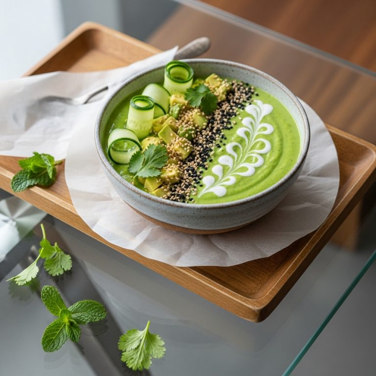 Thai Cucumber & Avocado Smoothie Bowl