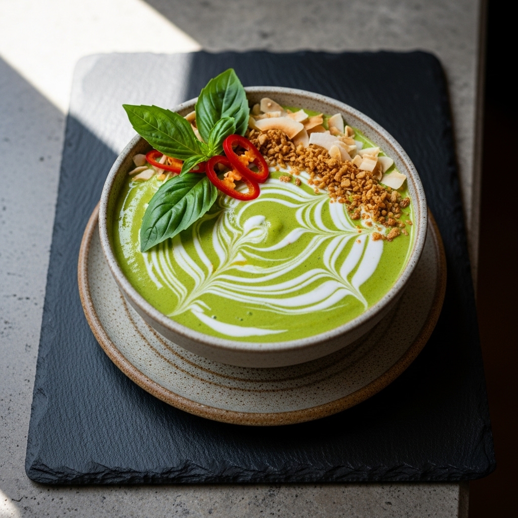 Thai Green Curry Smoothie Bowl