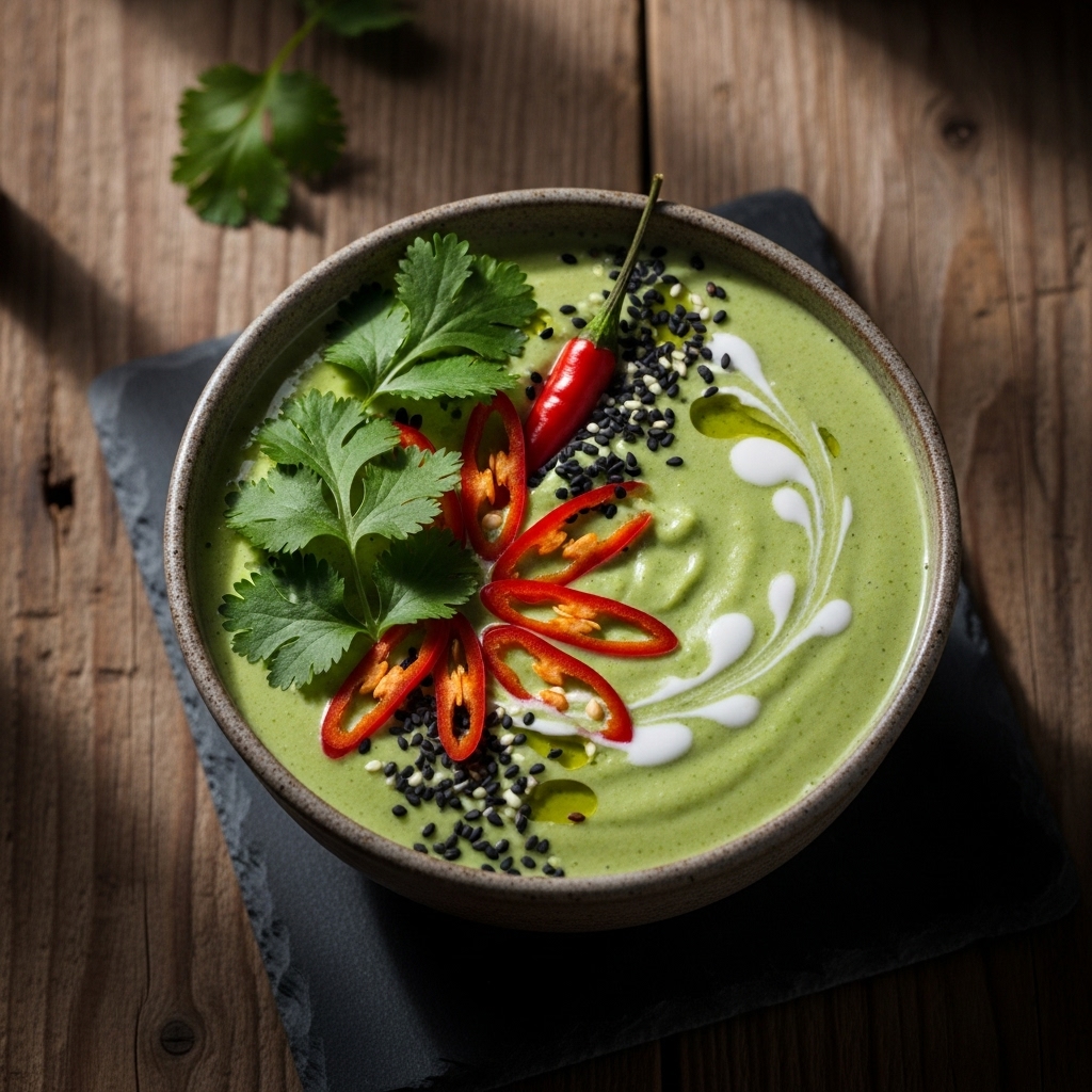 Thai Green Goddess Smoothie – A Vegetarian Rejuvenation