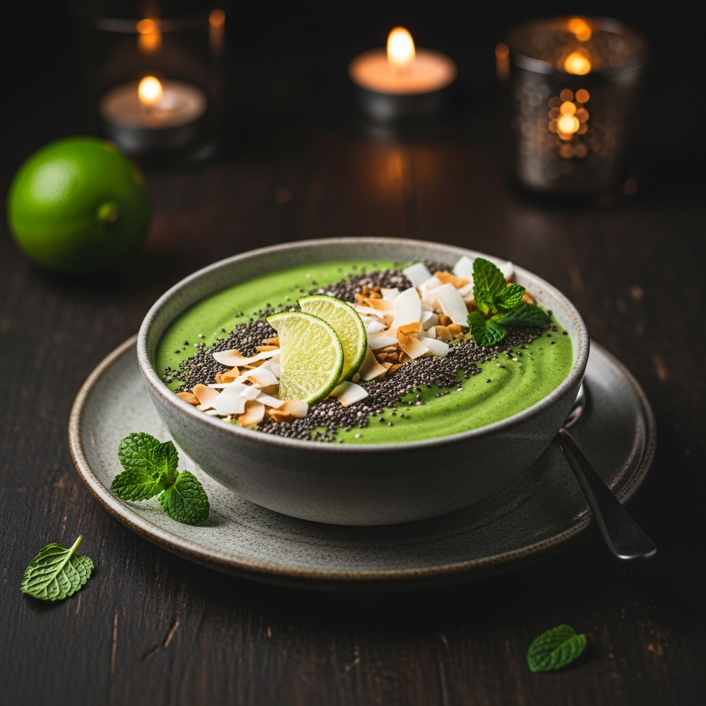 Thai Green Smoothie Bowl – A Keto-Friendly Energy Boost
